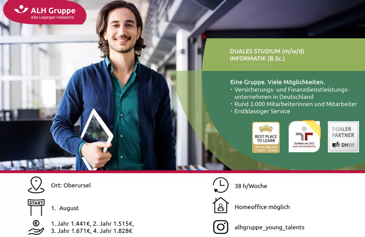 Duales Studium (m/w/d) Informatik (B. Sc.)