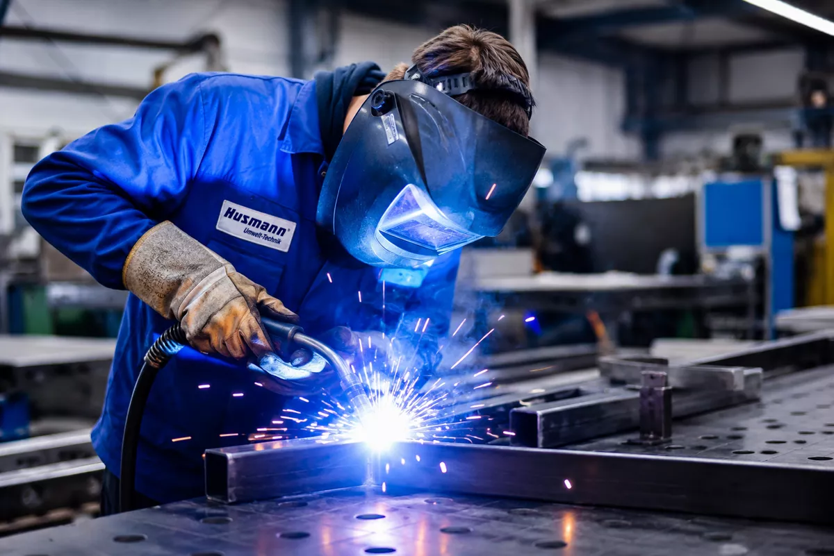 Metallbauer bei der Arbeit