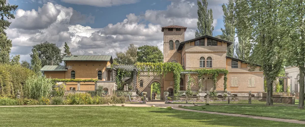 Ansicht des Hofgärtnerhaus der Römischen Bäder Sanssouci