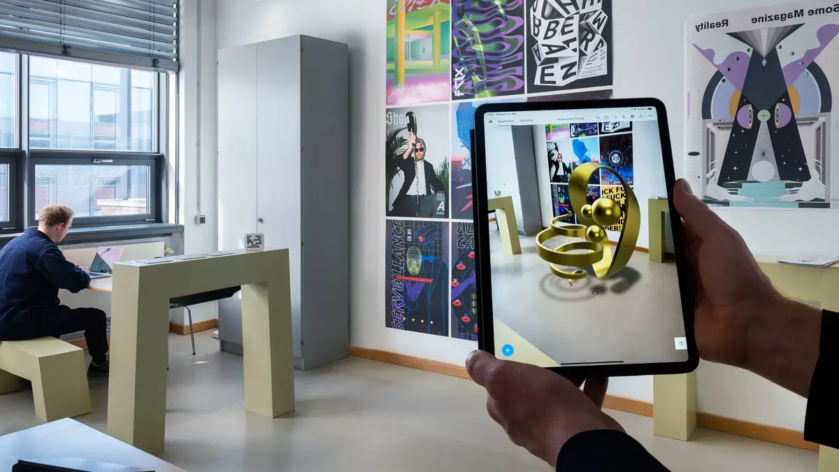 Aufnahme aus dem Graphic AR Lab des Studiengangs Kommunikationsdesign