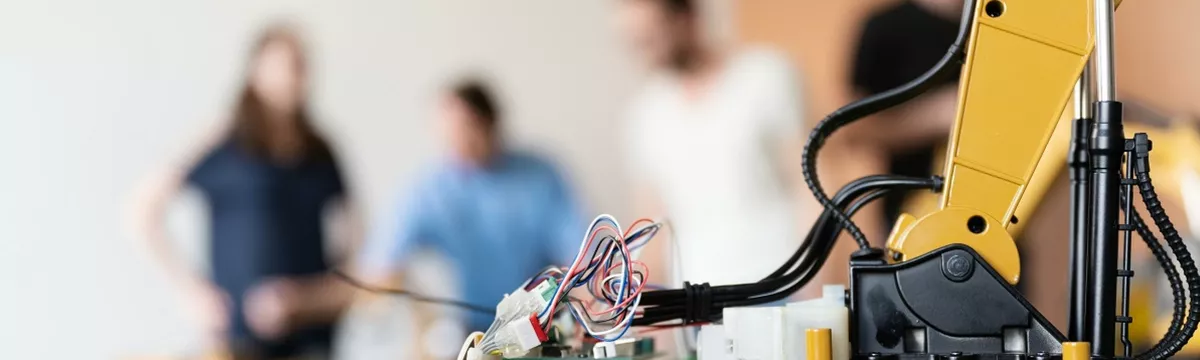 Nahaufnahme einer elektrischen Schnittstelle