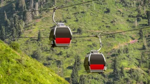 Seilbahn in Südtirol.