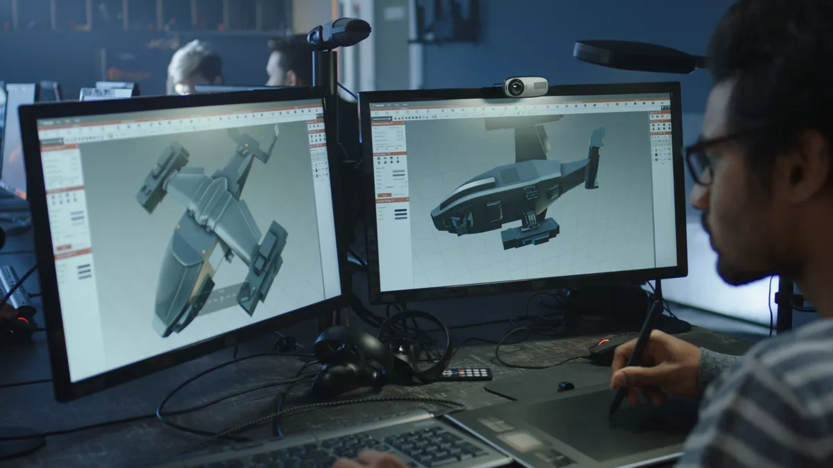 3D Visual Effects Artist bei der Arbeit