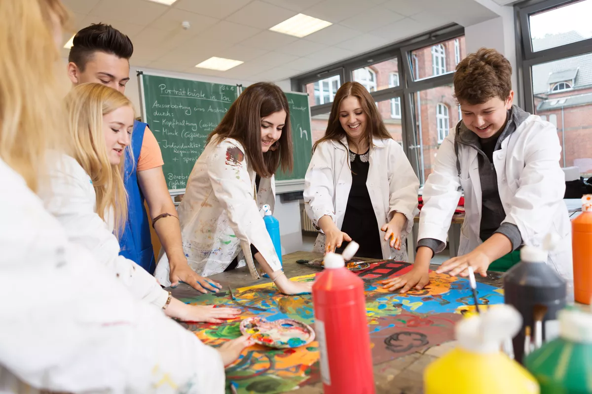 Kunstunterricht in der Schule