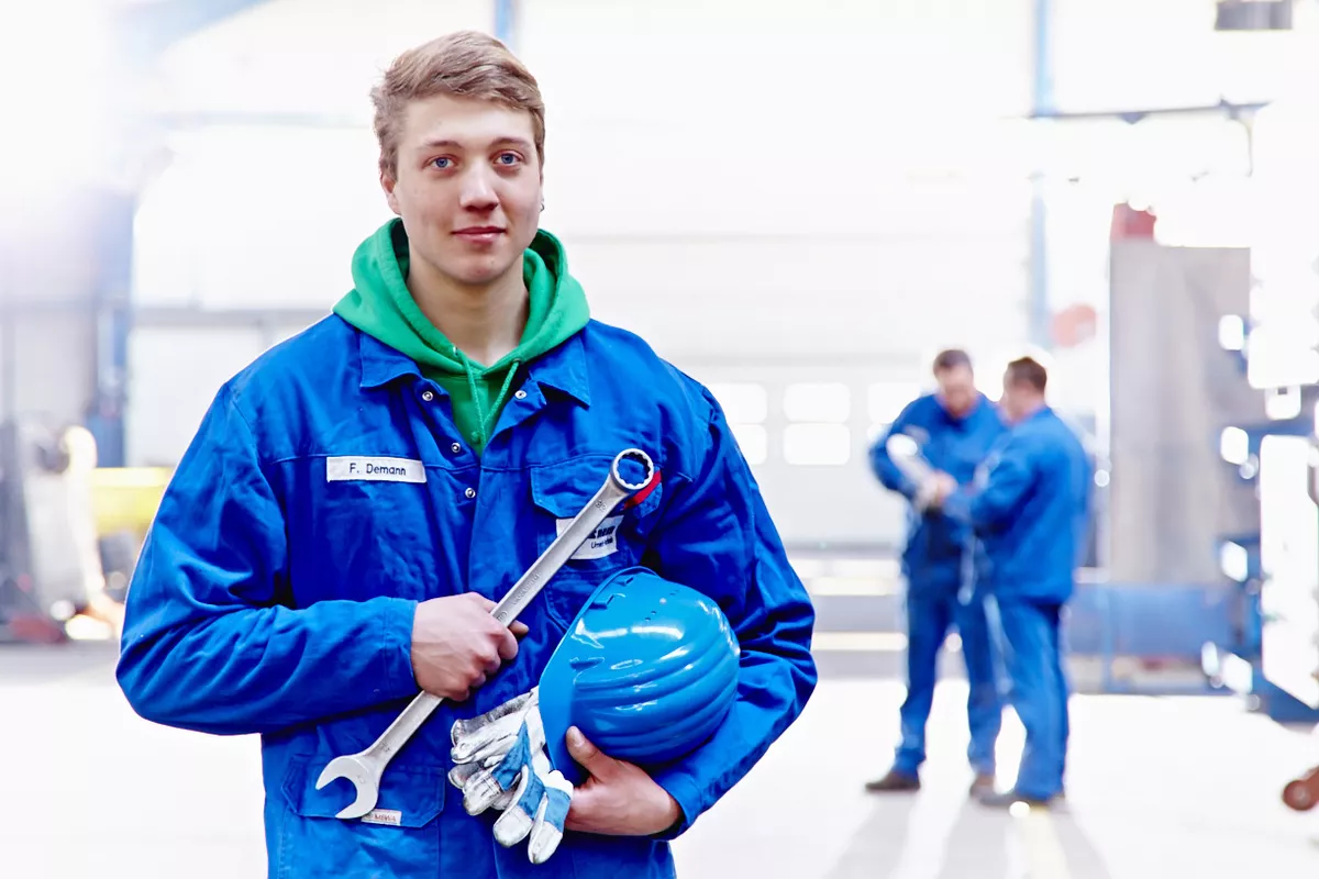 Auszubildender Husmann