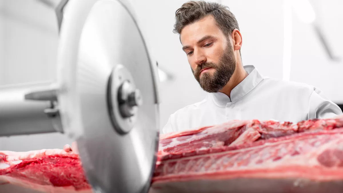 Fleischer bei der Arbeit.