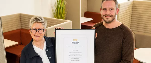 KVV als BEST PLACE TO LEARN ausgezeichnet