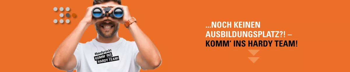 Starte deine Karriere bei Hardy Schmitz – Ausbildungsplatz gesucht? Werde Teil des Hardy Teams! #hardyrockt