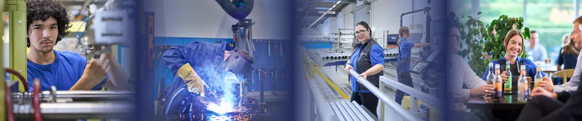 Mitarbeiter:innen bei der Arbeit