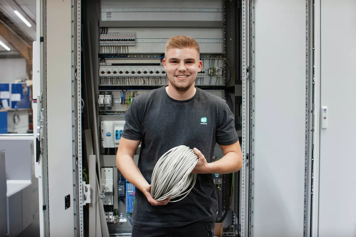 Justin Stumpf, Elektroniker für Betriebstechnik (m/w/d)