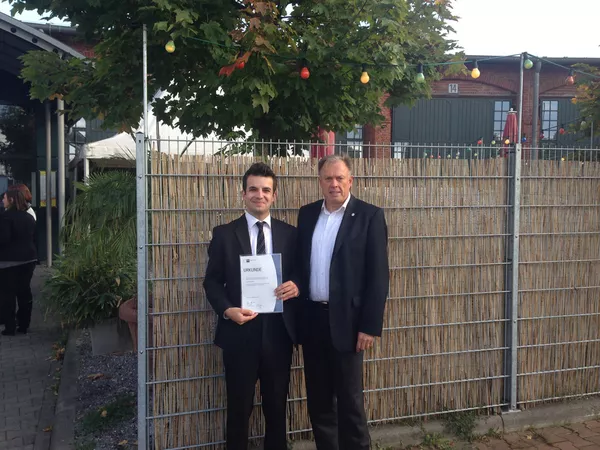 Pascal Gentemann für Top-Abschlussnote seiner Ausbildung geehrt