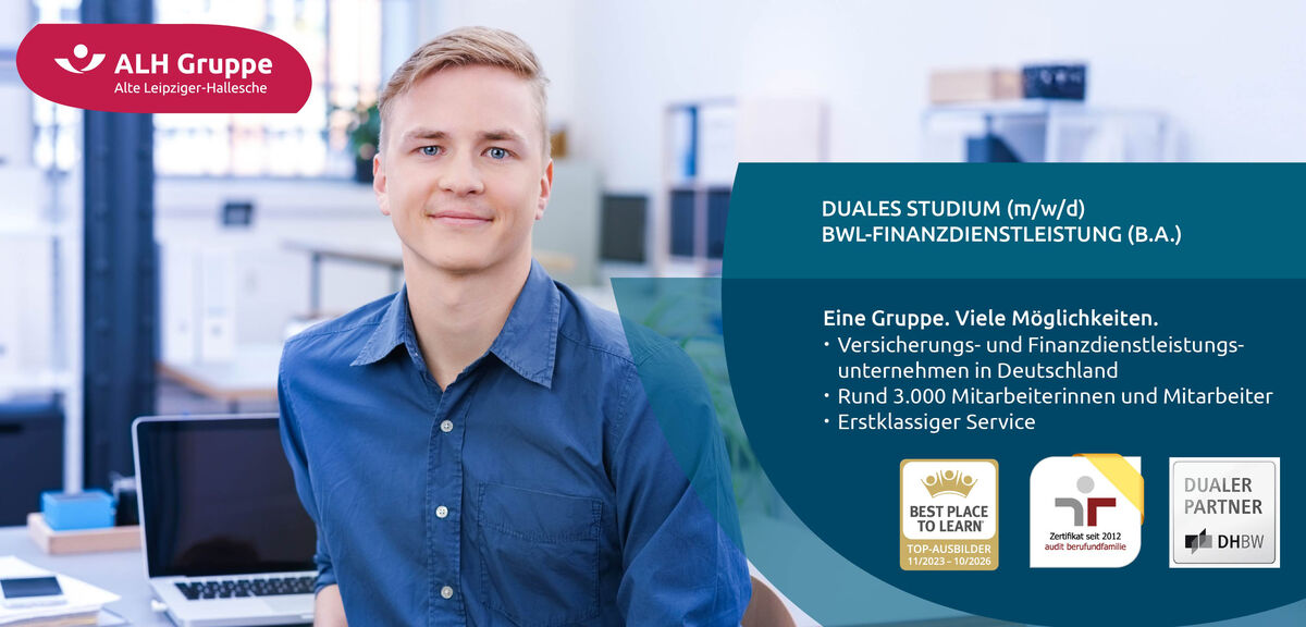 Duales Studium (m/w/d) BWL – Finanzdienstleistungen (B.A.)