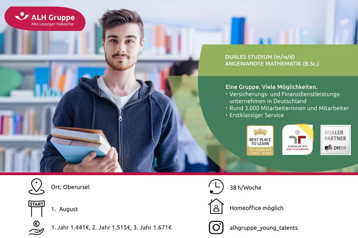 Duales Studium (m/w/d) Angewandte Mathematik (B.Sc.)
