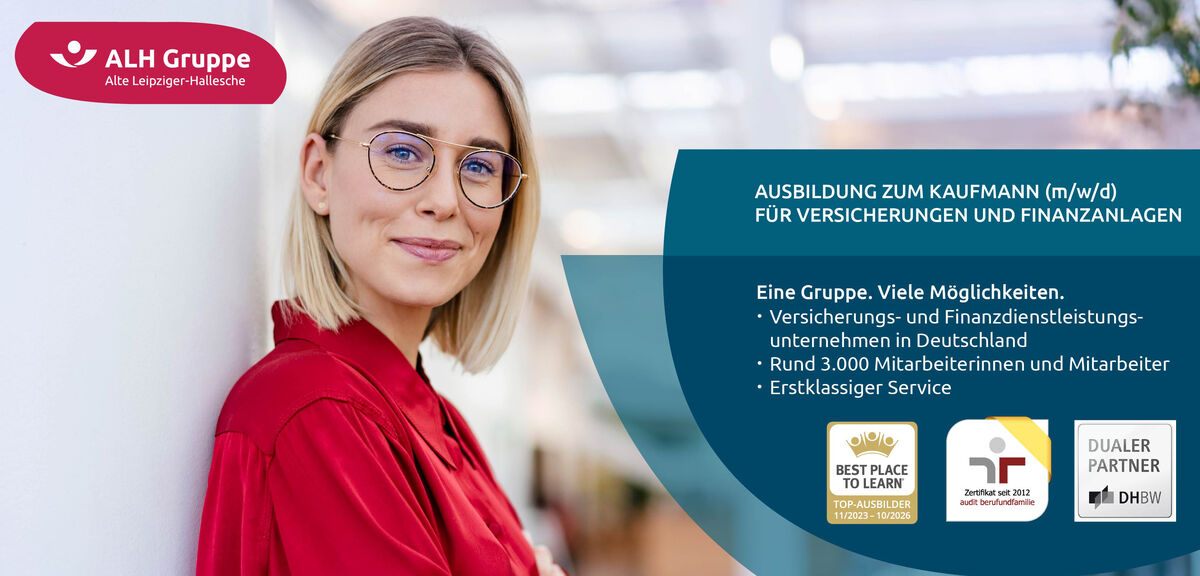 Ausbildung zum Kaufmann (m/w/d) für Versicherungen und Finanzanlagen
