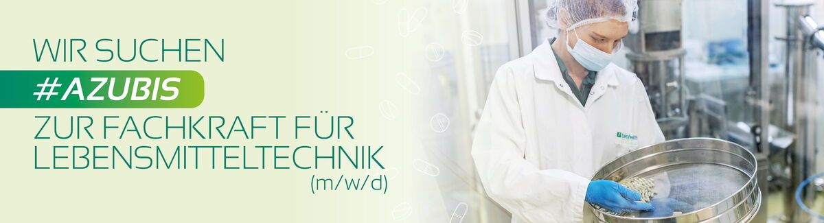 Ausbildung zur Fachkraft (m/w/d) für Lebensmitteltechnik