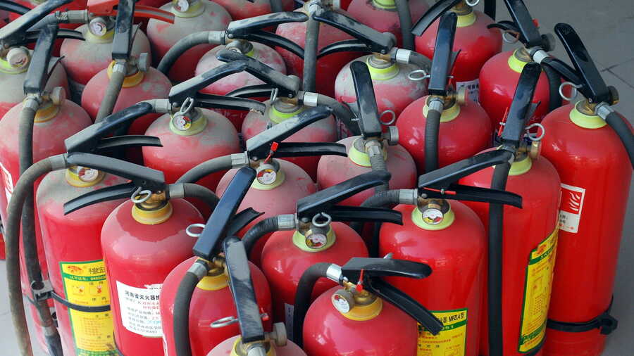 Fire extinguishers are the most important safety precaution in any building.