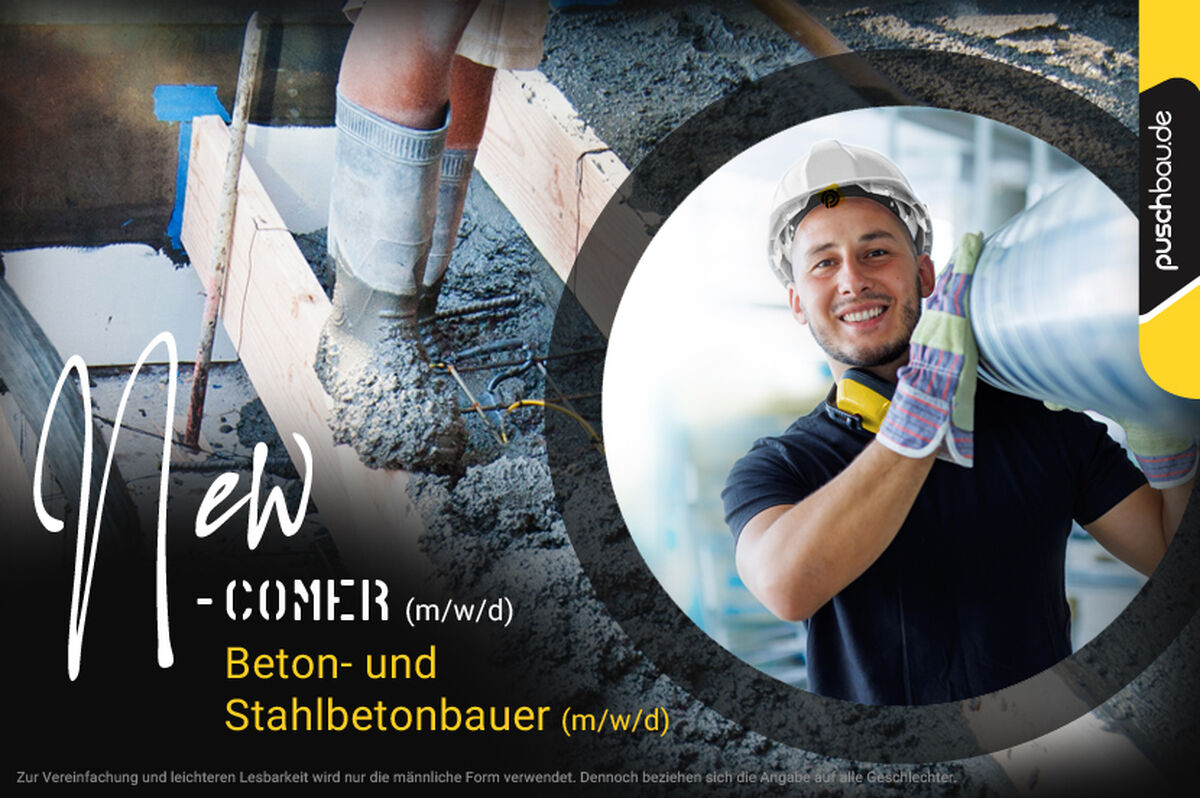 Ausbildung zum Beton- und Stahlbetonbauer (m/w/d)