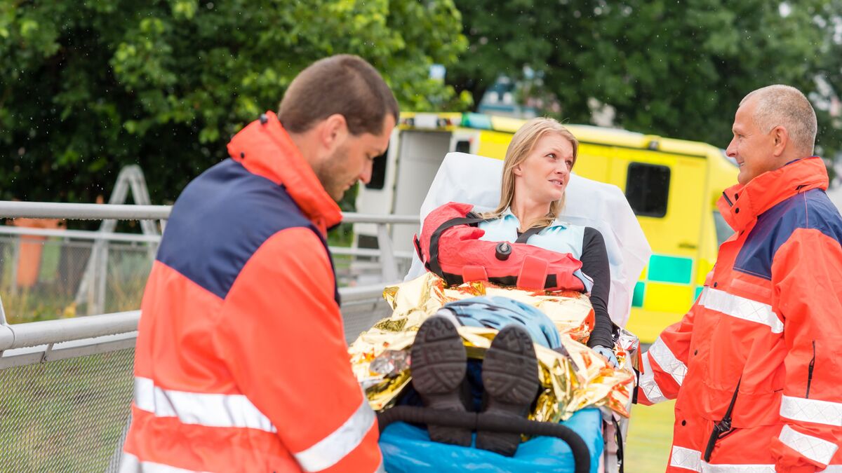 Notfallsanitäter bei der Arbeit