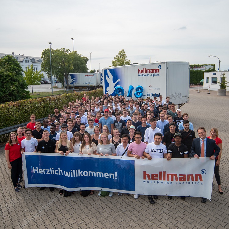 Ausbildungsstart für 185 junge Leute bei Hellmann