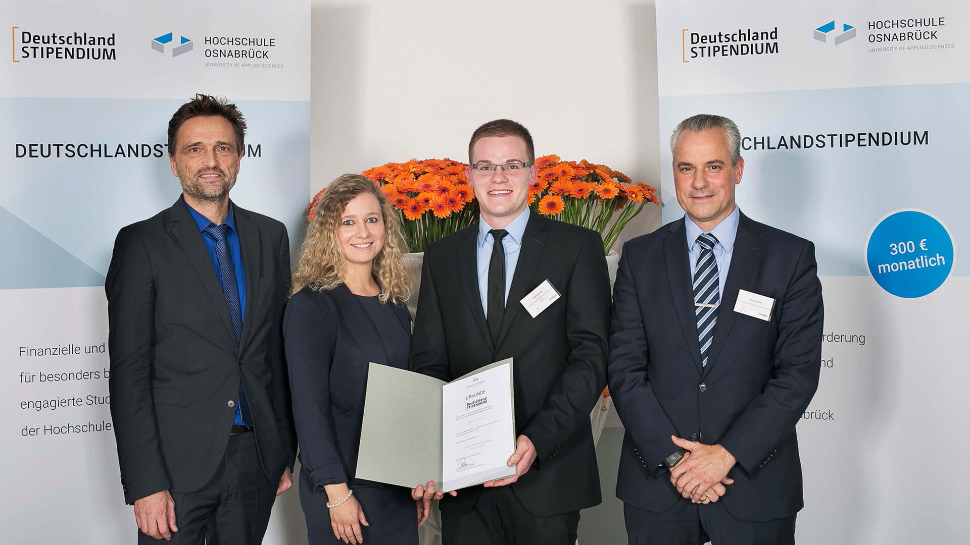 2017 erhielt Benno Bunte von der Hochschule Osnabrück ein Deutschlandstipendium, das Kesseböhmer fördert.