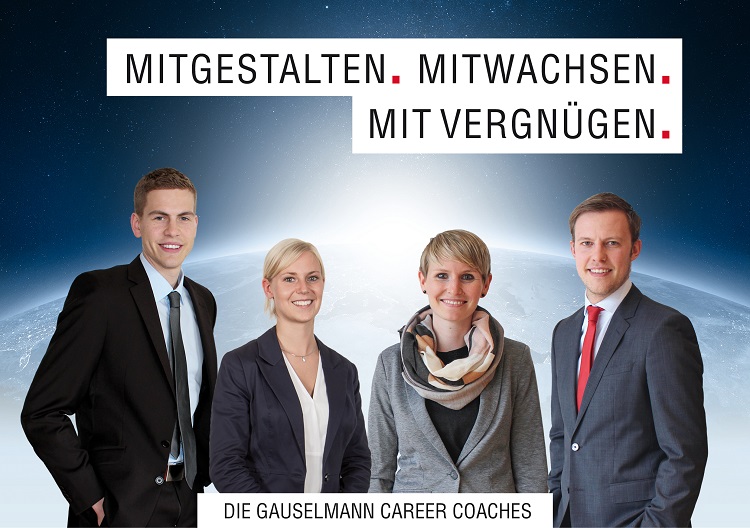 Organisiert wird die Karriereakademie von Jan Schürmeyer, Kristin Lange, Theresa Rollmann und Lars von der Wellen (v.l.n.r.)