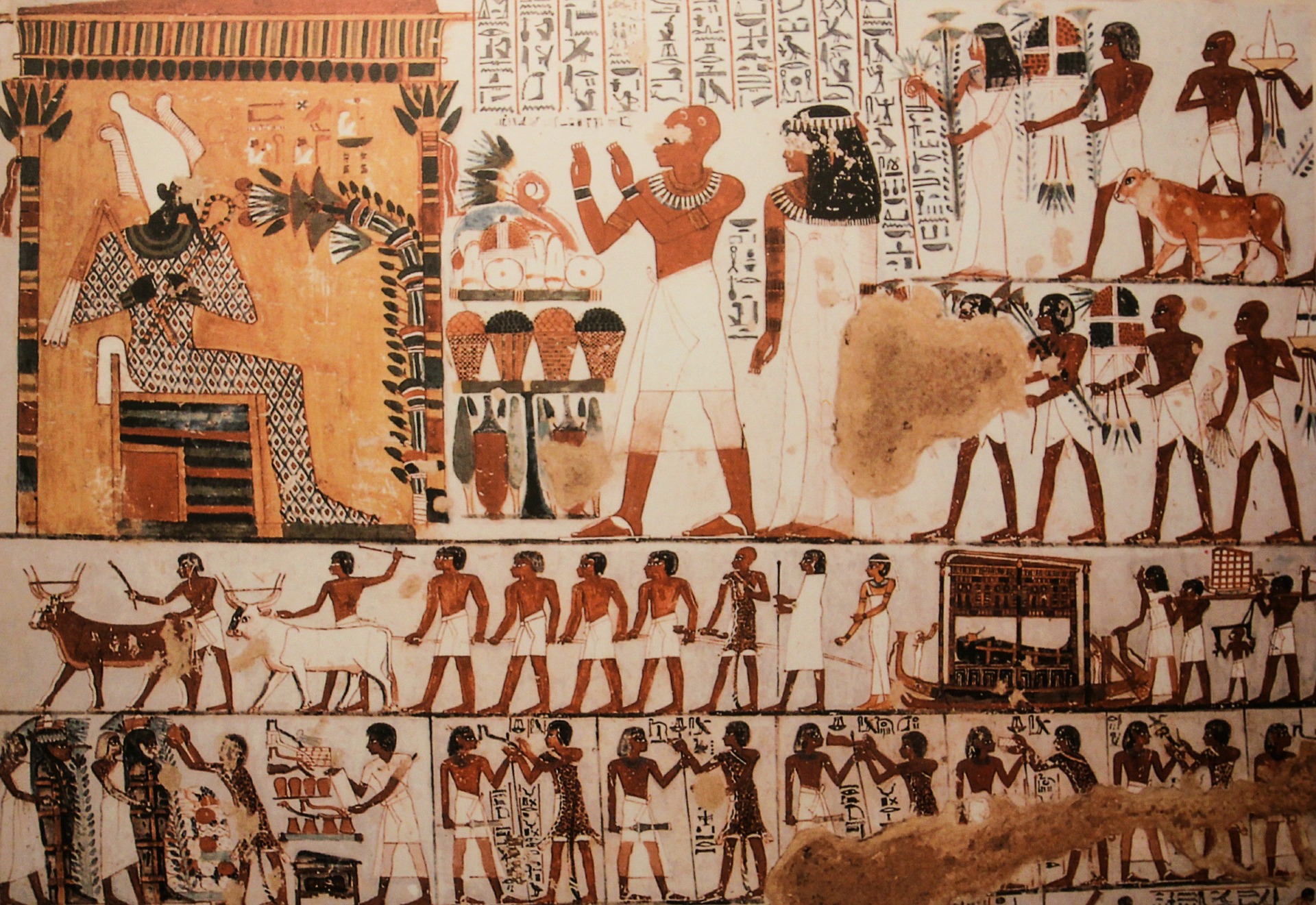 Ägyptische Wandmalereien faszinieren den Menschen