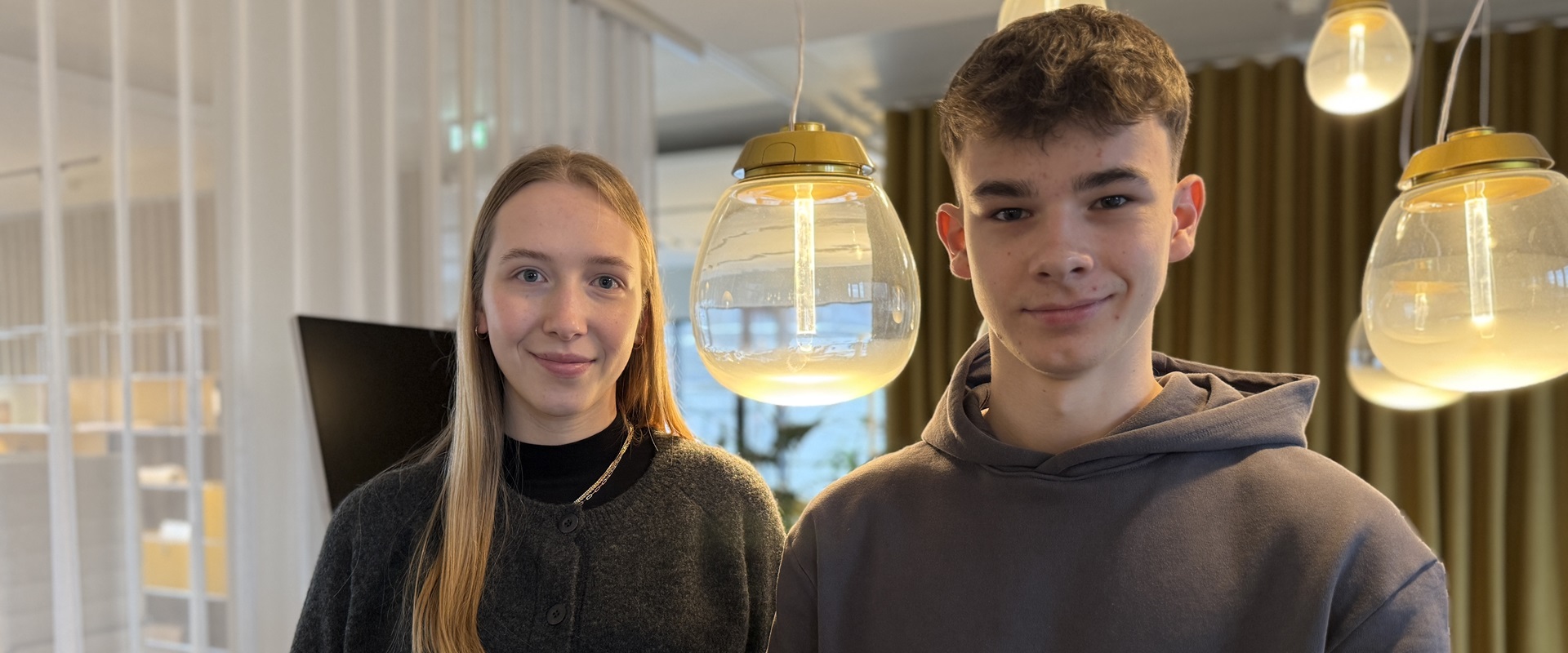 Die Interviewpartner Leonie Dieckhöner und Michel Kemper