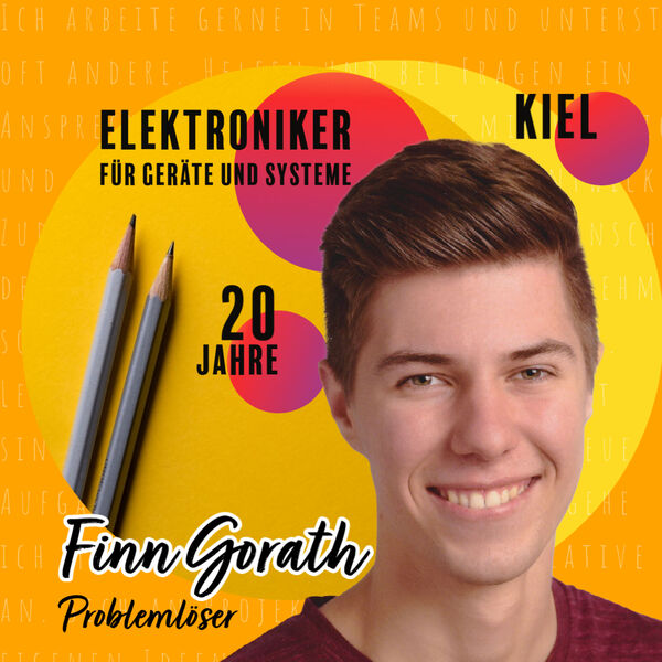 Finn Gorath, 20 Jahre - Ausbildung Thales - Ditzingen