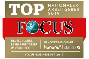 FOCUS Business - TOP Nationaler Arbeitgeber 2019