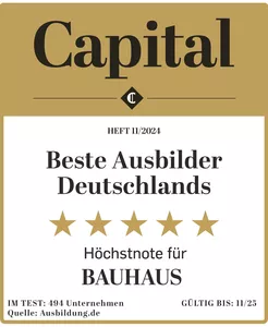 BAUHAUS - Beste Ausbilder Deutschlands