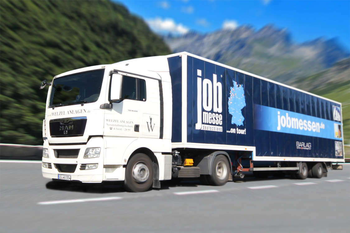 Der jobmesse Truck macht zum 7. Mal Halt in Lübeck